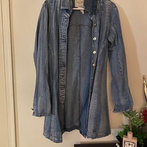 A trench Jean jacket